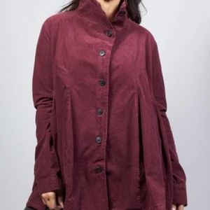NWT Rundholz Wine Corduroy  Oversize Small Jacket
